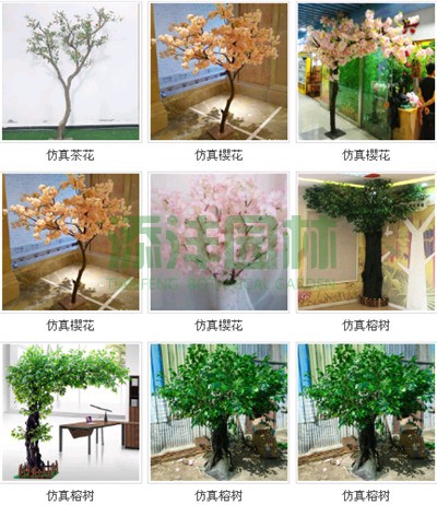 仿真櫻花樹(shù)，仿真桃花樹(shù)，仿真楓樹(shù)，仿真榕樹(shù)，仿真銀杏樹(shù)